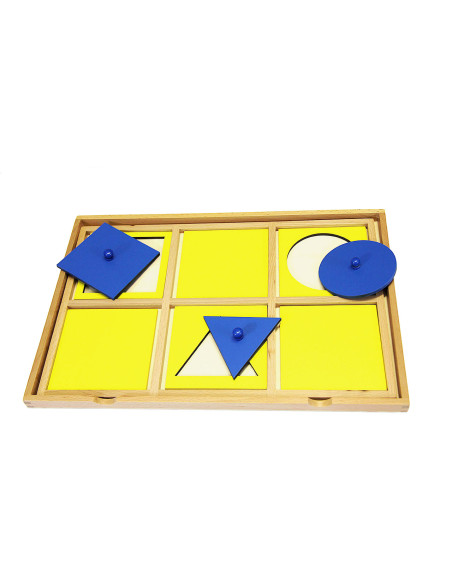 Plateau de présentation pour le cabinet de géométrie