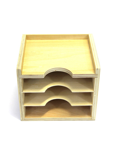 Cabinet pour cartes des formes géométriques et botaniques