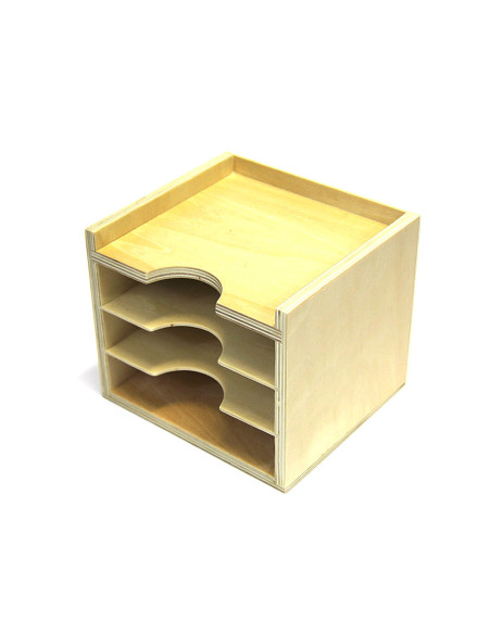 Cabinet pour cartes des formes géométriques et botaniques