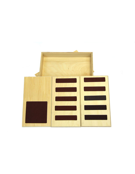 Tablettes lisses et rugueuses