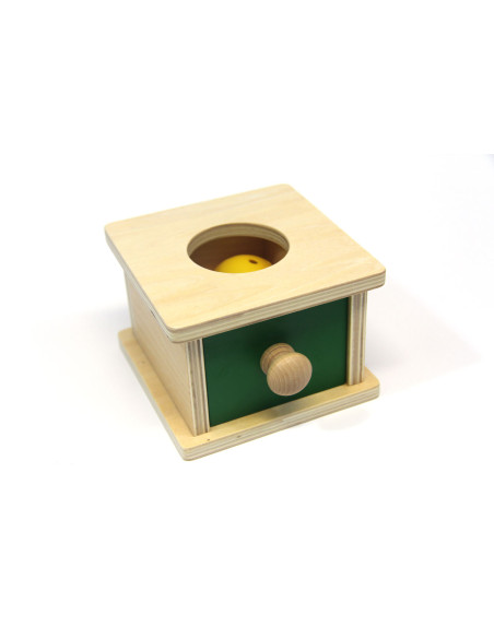 Boîte à forme à tiroir et sa balle