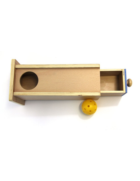 Boîte permanence de l'objet avec tiroir et balle