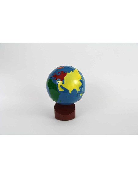 Globe coloré des continents Globe coloré des continents