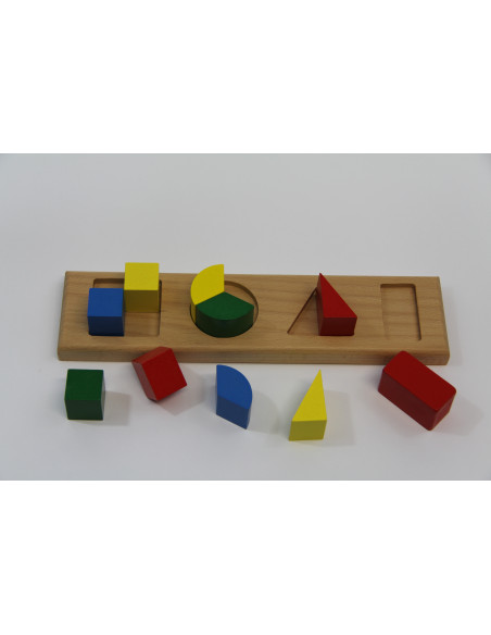 Puzzle des 4 formes fractionnées
