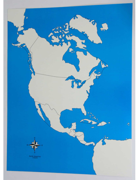 Carte de contrôle de l'Amérique du nord