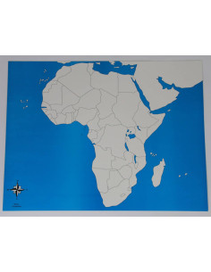 Carte de contrôle de l'Afrique