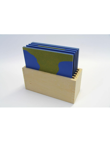 Planches rugueuses des formes géographiques