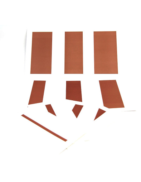 Cartes de contrôle escalier marron