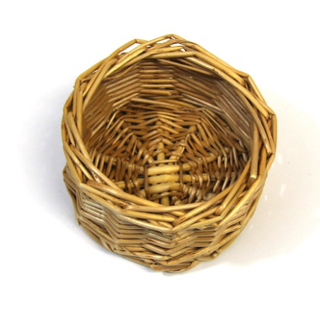 Panier rond en osier