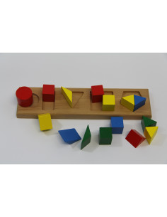 Puzzle des 5 formes fractionnées