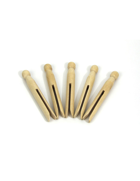 Pinces à linge traditionnelle en bois