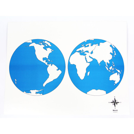 Carte de contrôle du planisphère du monde