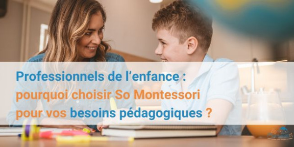 Professionnels de l’enfance : pourquoi choisir So Montessori pour vos besoins pédagogiques ?